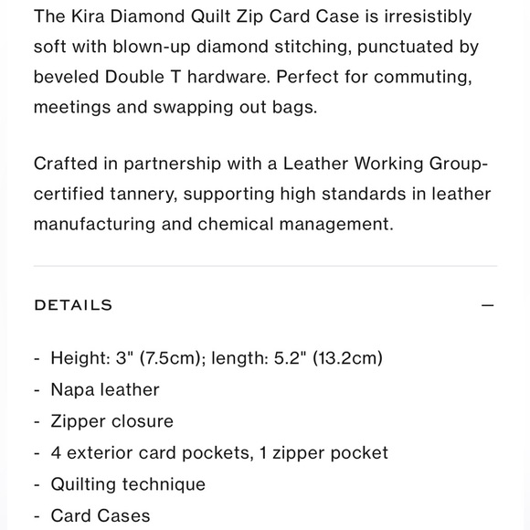 Tory Burch Kira Diamond Quilted Wallet Fir Tree - Picture 7 of 12